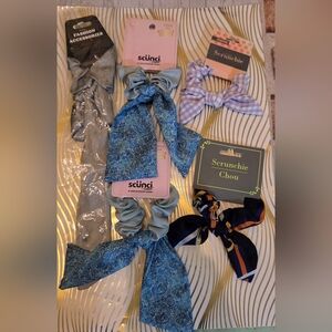 Bow Scrunchies Set of 5